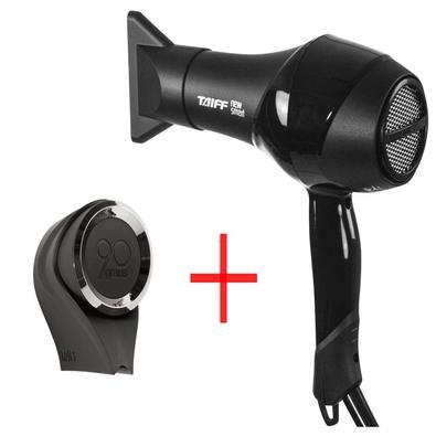 Desenvolvido exclusivamente pela Taiff, o Bico 90° é ergonômico e melhora a postura e a mobilidade do profissional durante o uso do secador, reduzindo