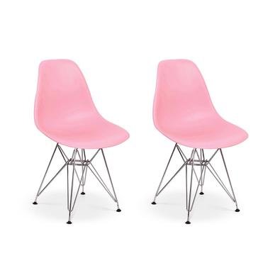 Cadeiras Charles Eames Eiffel Base Metal Design Esta cadeira vai dar um up na decoração do seu lar! Feitas em material de excelente qualidade, as cade