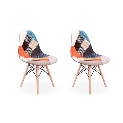 Cadeira Charles Eames Eiffel Sem Braços Patchwork Esta cadeira vai dar um up na decoração do seu lar! Feitas em material de excelente qualidade, as Ca