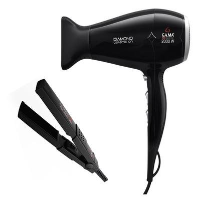 SECADOR DE CABELO GAMA DIAMOND CERAMIC ION 2000W - 220VO Secador de Cabelo Diamond Ceramic Íon de Ga.Ma Italy conta com emissão de íons negativos que