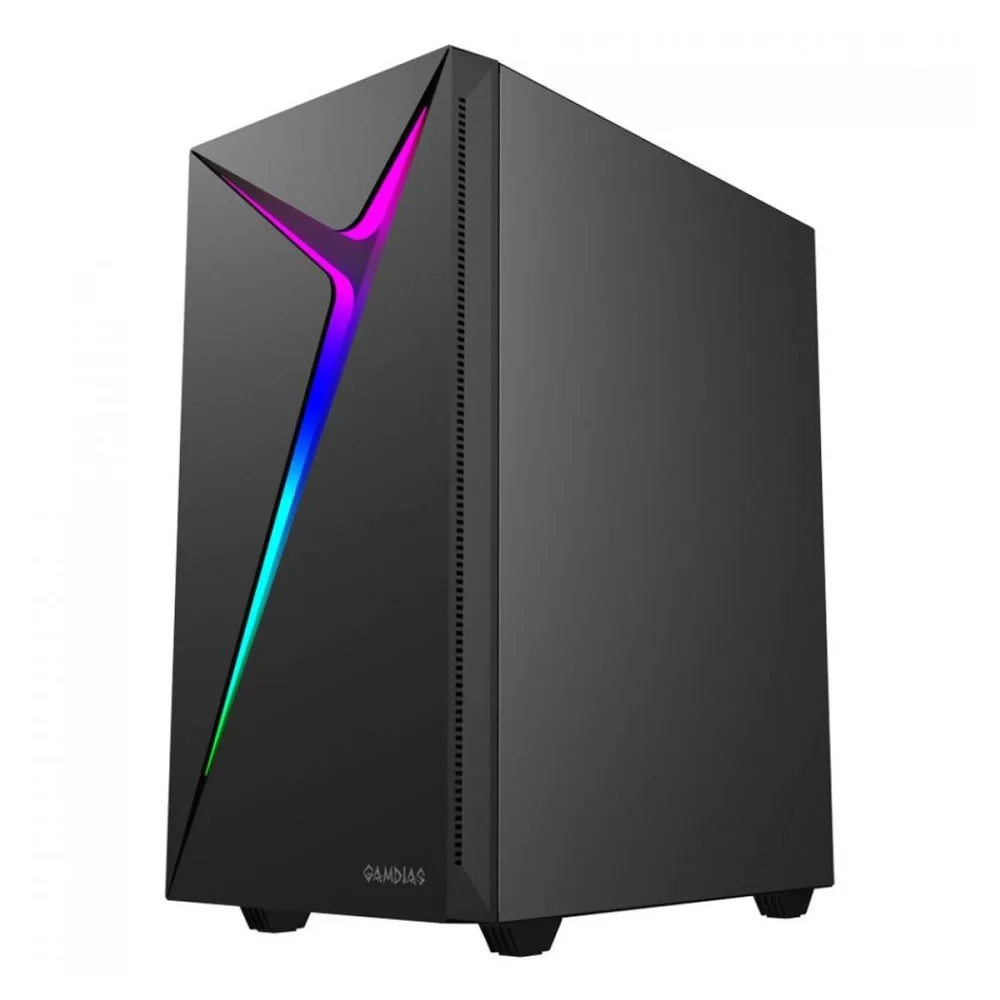 Imagem 3 de 5 do produto Gabinete Gamer Gamdias Argus E4 Elite, Mid Tower, Sem Fan, Sem Fonte, Preto