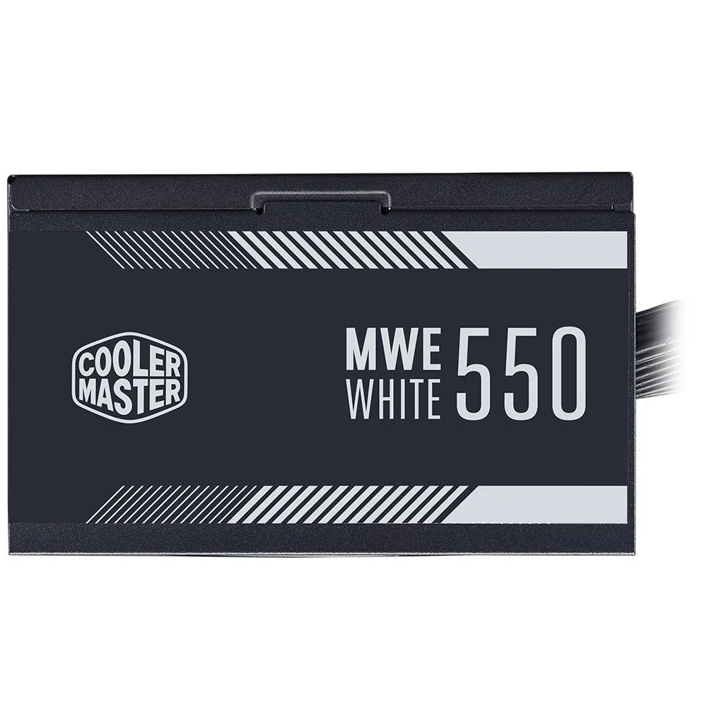 Fonte Cooler Master MWE, 550W, 80 Plus White, PFC Ativo, Com Cabo, Padrão Brasileiro, MPE-5501-ACAAW-BR