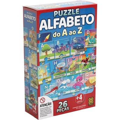 O Puzzle Alfabeto é único em sua categoria! Só ele traz ilustrações em um cenário contínuo que, além de facilitar a montagem do quebra-cabeça, torna-l