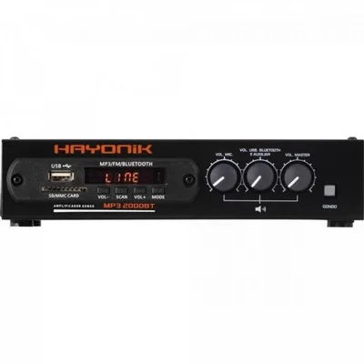 Modulo Pre Amplificador Com Gongo Fm/usb/mp3/bluetooth Mp3 2000bt Hayonik