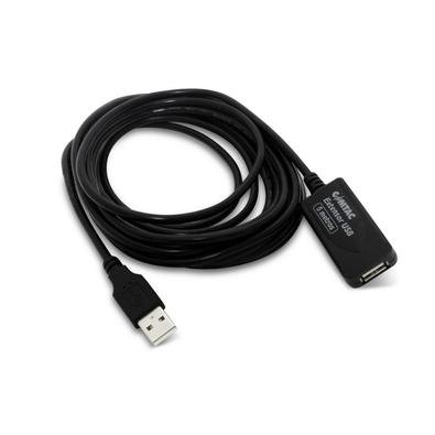 O Cabo Extensor USB 2.0 AM AF com amplificador de sinal, é a solução para conectar dispositivos de conexão USB 2.0 a uma longa distância sem perda de