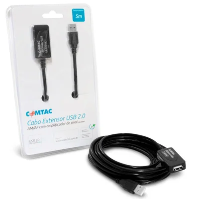 Cabo Extensor Comtac 9093 USB 2.0 Am Af 5 Metros