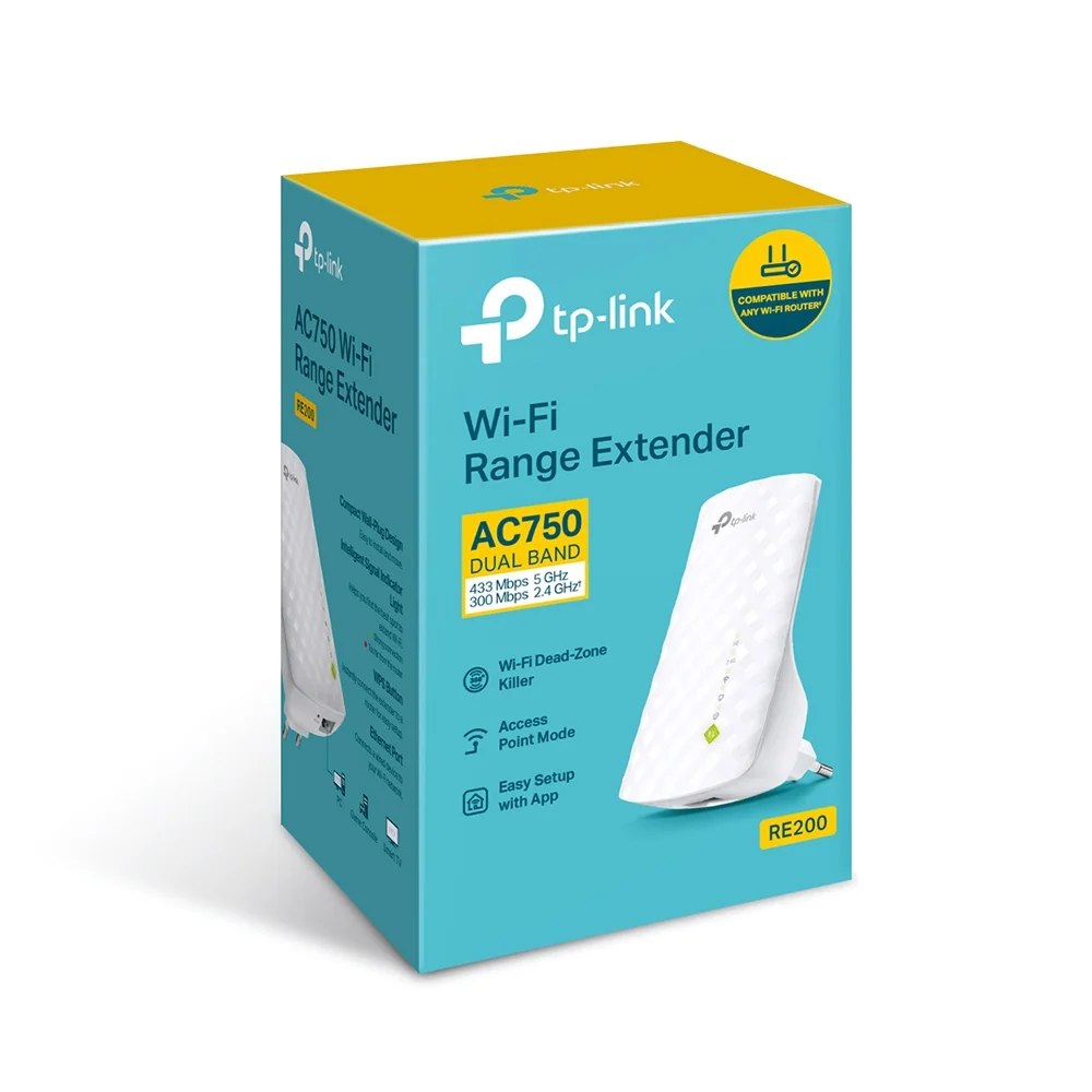Imagem 3 de 5 do produto Repetidor TP-Link, Wi-Fi, AC750 - RE200
