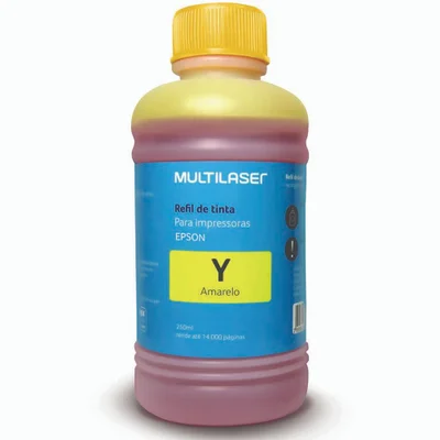 Refil de Tinta Multi, Para Impressoras Epson, 250ml, Amarelo - RF016
