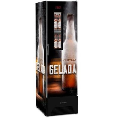Cervejeira Metalfrio Vertical 324 Litros Adesivada 220V VN28FPDE15Cervejeira é MetalfrioO VN28F possui a mesma tecnologia das cervejeiras das grandes