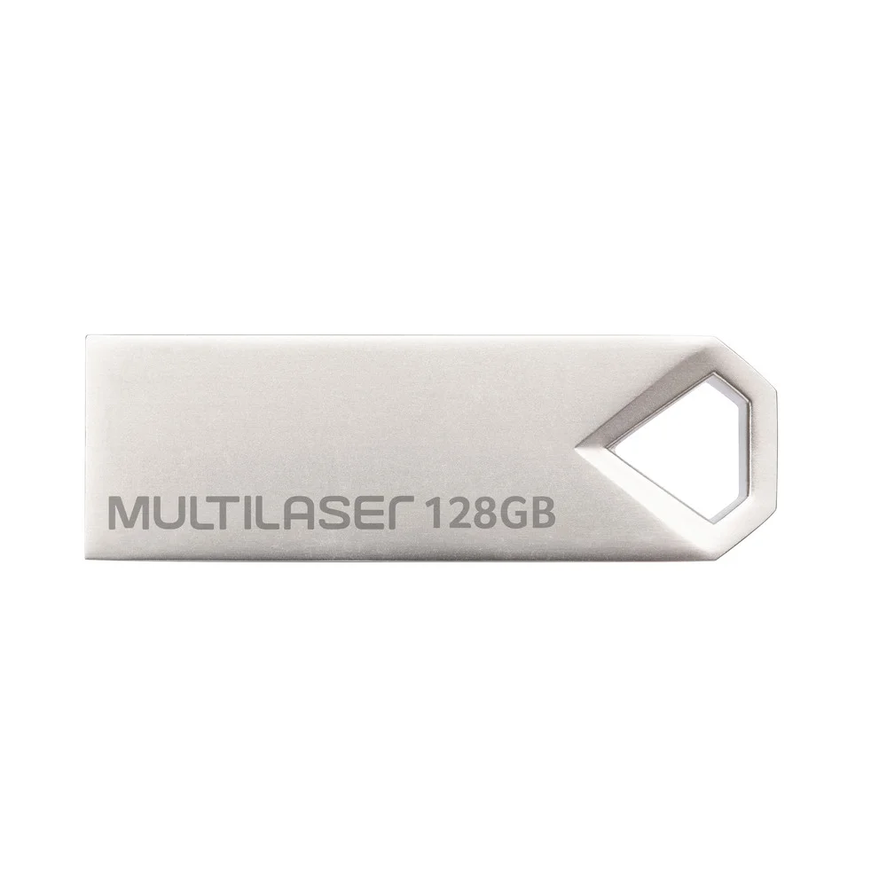 Imagem 3 de 3 do produto Pen Drive Multi Diamond 128GB USB 2.0 Metálico - PD853