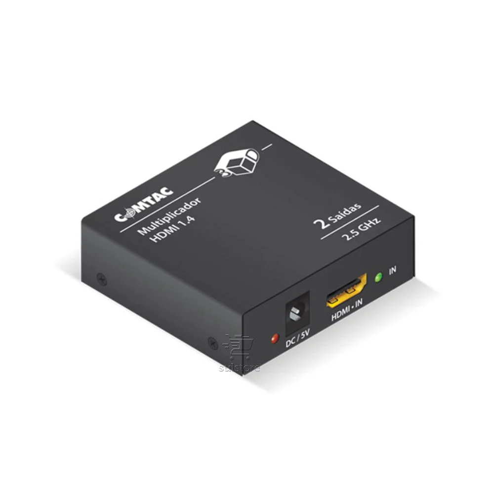 Imagem 1 de 5 do produto Multiplicador HDMI 1 Entrada E 2 Saídas Splitter Switch Comtac 9285