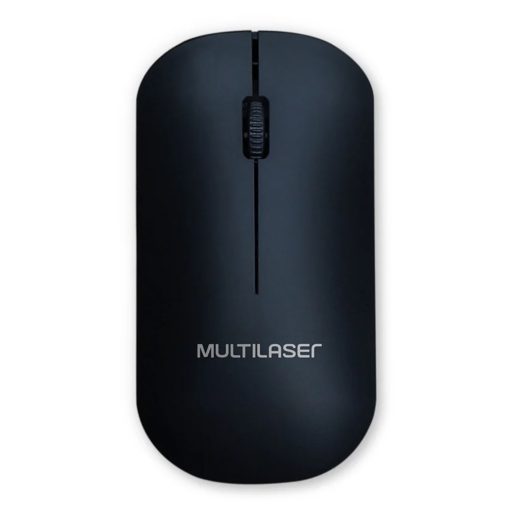 Imagem 2 de 5 do produto Mouse Sem Fio Multi Mo307, 2.4GHZ, 1200DPI, 3 Botões, USB, Preto