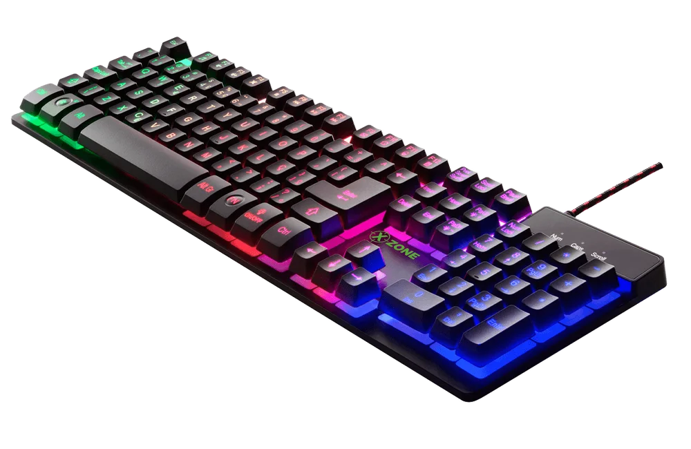 Imagem 3 de 3 do produto Teclado Com Fio Semi mecânico Gamer Xzone Gts-01, RGB,19 Teclas Anti-Ghosting e 12 Teclas Multimídia, ABNT2, Preto