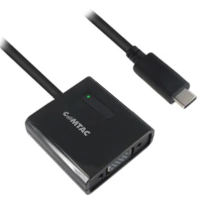 Adaptador Conversor Usb-c Para Vga - Usb Tipo C - Comtac 9329