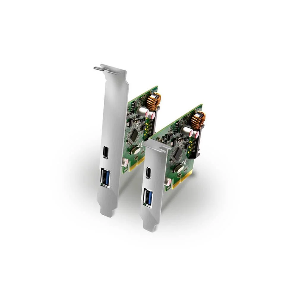Imagem 2 de 4 do produto Placa Pcie Usb 3.1 10gbps 2 Portas Usb A E Usb C Comtac 9327.