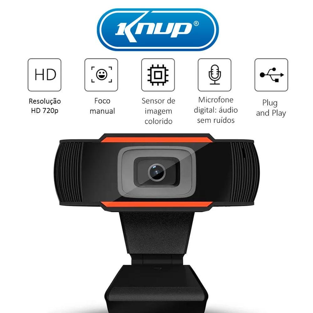 Imagem 3 de 5 do produto Webcam Knup, HD 720P - KP-CW100