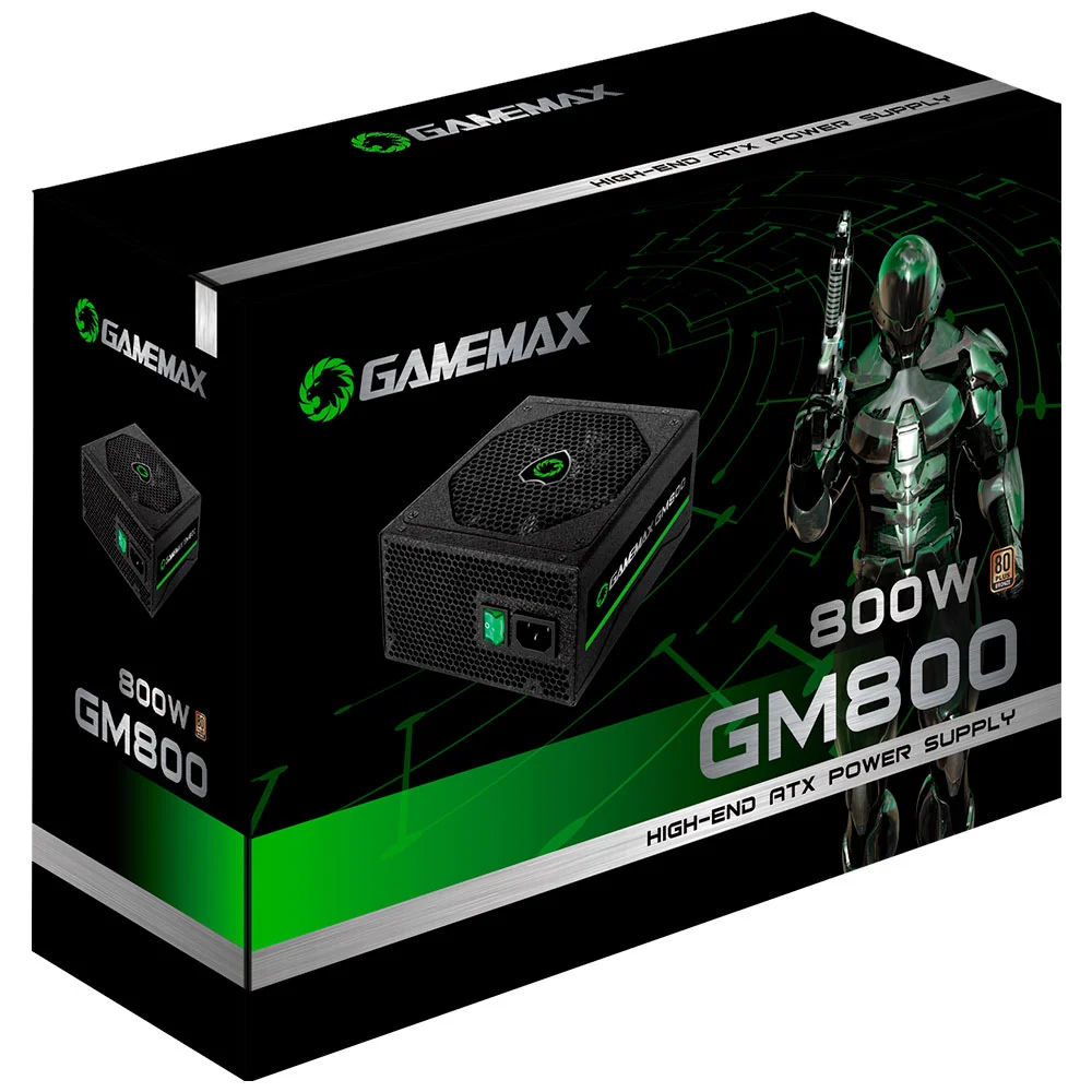 Fonte Gamer Atx Gamemax Gm800 800W Kabum