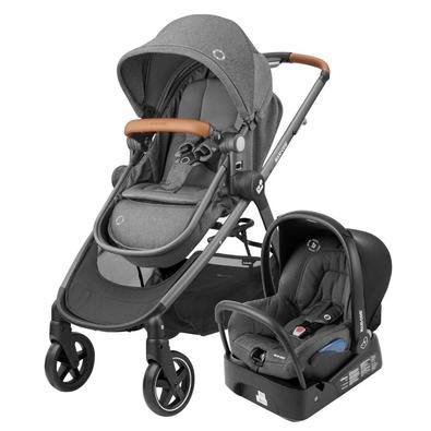 O sistema de viagem Maxi-Cosi Anna é composto pelo carrinho de passeio Anna e pelo bebê conforto Citi com base. O assento do carrinho Anna transforma-
