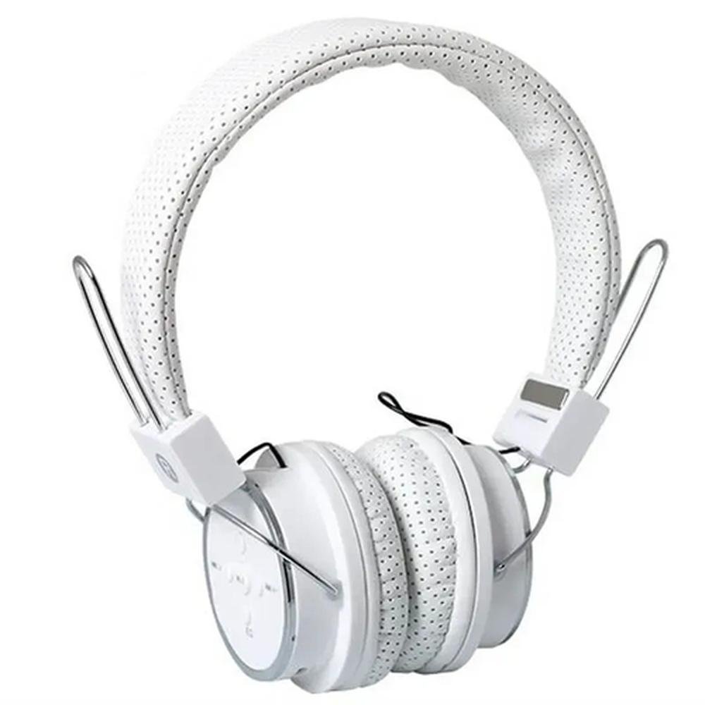 Fone De Ouvido Bluetooth Knup Kp-367, Rádio Fm, Entrada P/ Cartão, Mp3,  Branco | KaBuM!