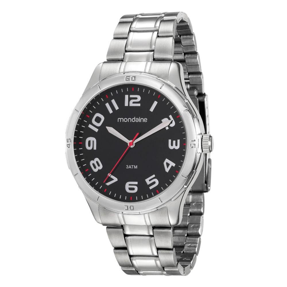 relogio mondaine stainless steel back water resistant 5 atm