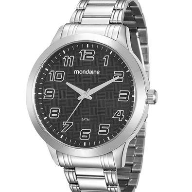 O Relógio Masculino Mondaine é perfeito para os homens que adoram estilo, o modelo 99143G0MVNE6 na cor prata, é ideal para quem ama acessórios com mui