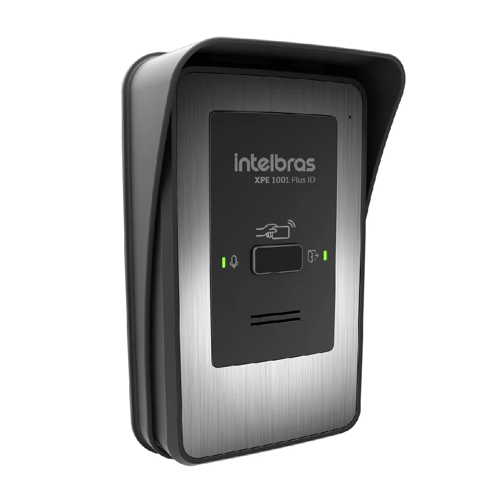 Imagem 1 de 4 do produto Porteiro Eletrônico 1 Tecla Com Leitor De Tag Rfid Xpe 1001 Plus Id Intelbras