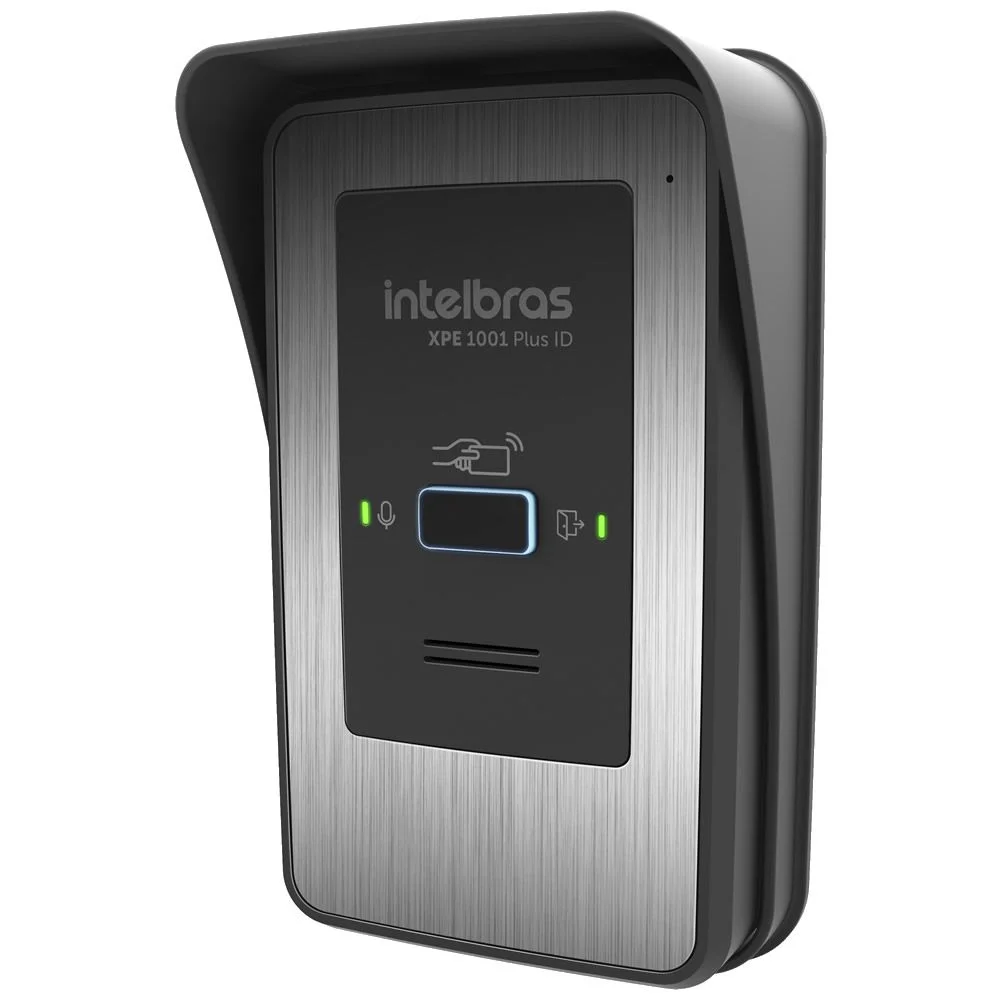 Imagem 3 de 4 do produto Porteiro Eletrônico 1 Tecla Com Leitor De Tag Rfid Xpe 1001 Plus Id Intelbras