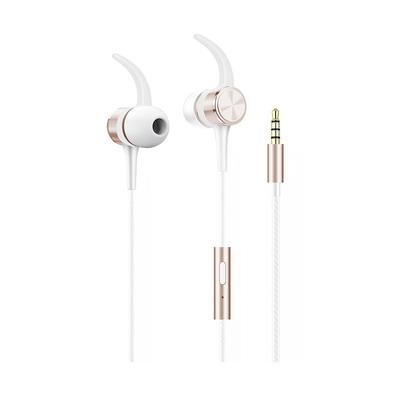 Fone de Ouvido Flex com fio, Intra Auricular, com microfone,Branco/Rose  Gold, | KaBuM!