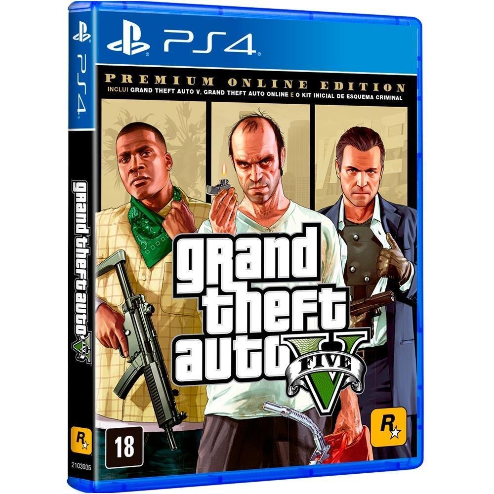 Jogo GTA V Premium Online Edition PS4 KaBuM