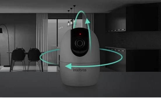 Imagem 2 de 5 do produto Camera De Seguranca Intelbras 4565501, Mibo Im4, Wi-fi, FULL HD, Com Audio E Visao, Noturna 360 Graus