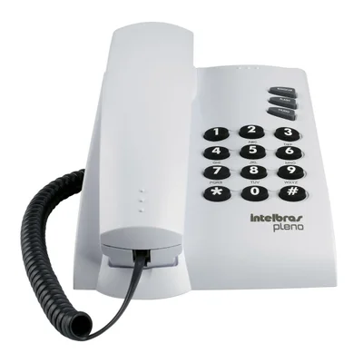 Telefone Pleno Cinza Ártico, Sinalização De Linha Pulso E Tom, Funções Flash, Redial, Mute