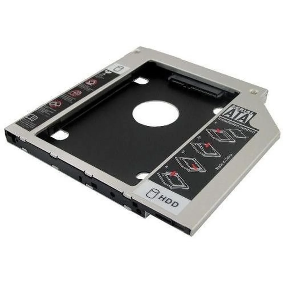 Adaptador Exbom Caddy Slim 12.7mm, Para HD Ou SSD 2.5 SATA - HDCA-S127 Adaptador Exbom Caddy Slim 12.7mm, Para HD Ou SSD 2.5 SATA - HDCA-S127