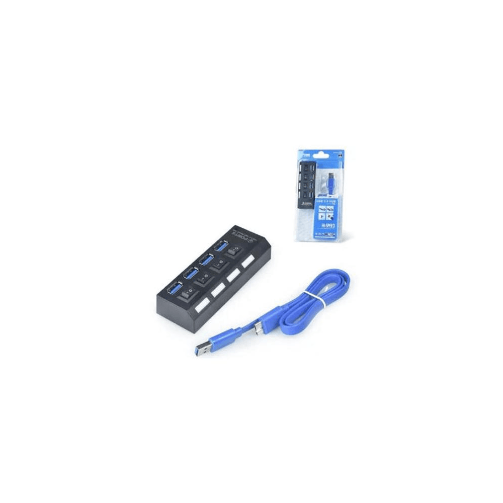 Imagem 3 de 3 do produto Exbom Hub Usb 3.0 Turbo 4 Portas Com Switch E Led