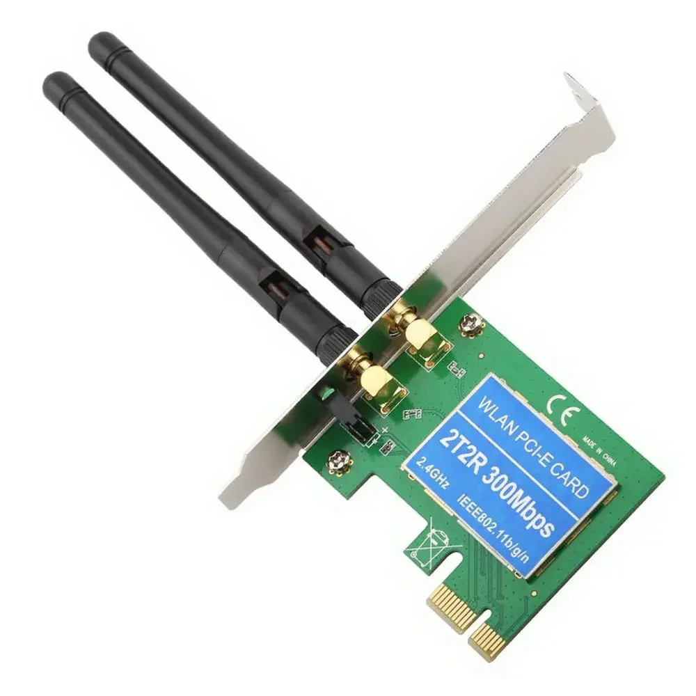 Imagem 4 de 4 do produto Placa de Rede Wi-Fi N300 Feasso PCI-E 1X Single Slot Com Espelho Low Profile 2 Antenas - FPR-300M.