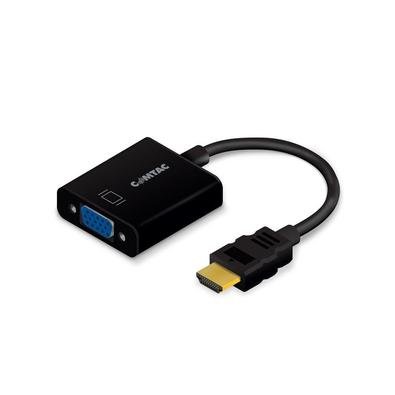 O Cabo Conversor HDMI para VGA mais Áudio da Comtac permite conectar computadores notebooks ou aparelhos com saída HDMI e transmitir vídeo em TVs moni