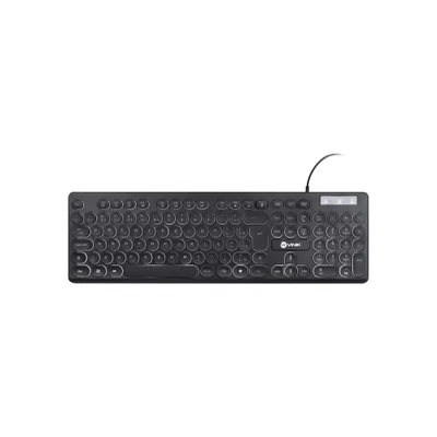 Teclado Chocolate Slim Multimídia, Teclas Redondas, Led Branco, 1.8 Metros USB- Tc200