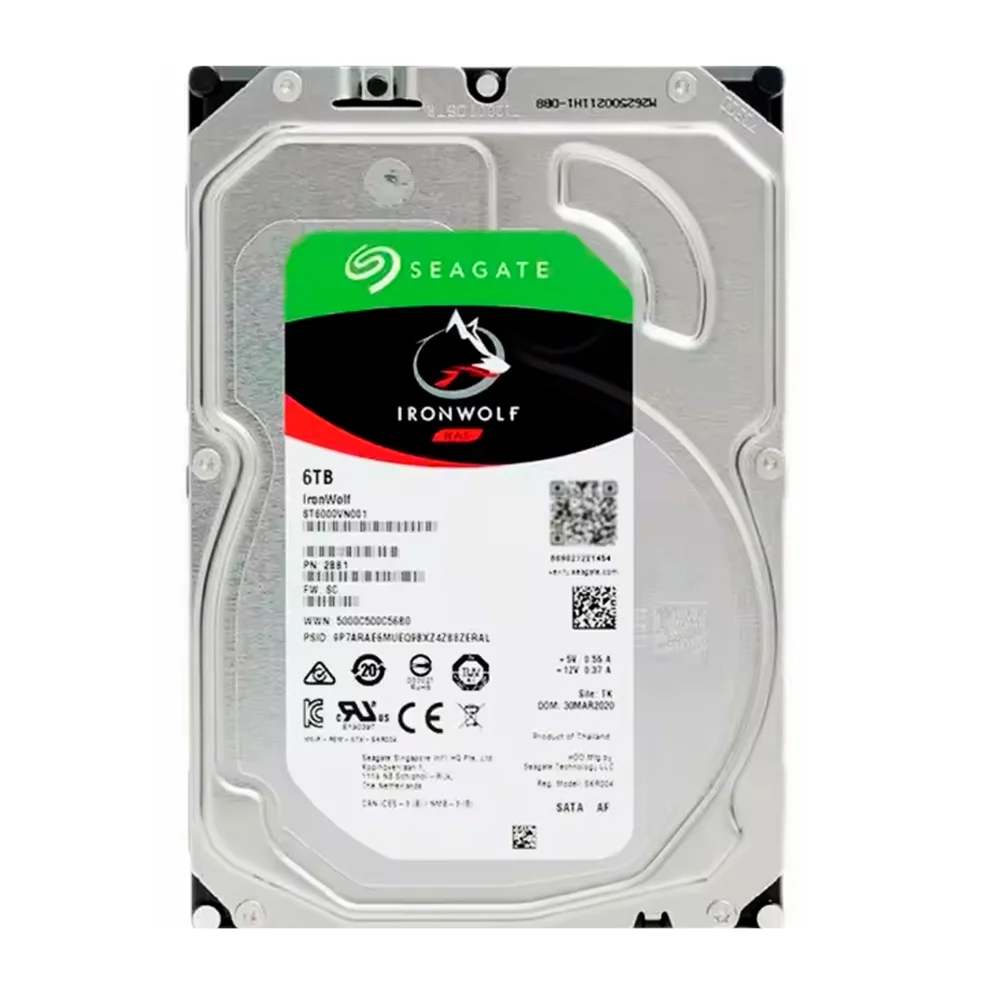 ①Seagate IronWolf 6TB HDD ST6000VN006 Hd Seagate Ironwolf 6 Tb P Nas KaBuM