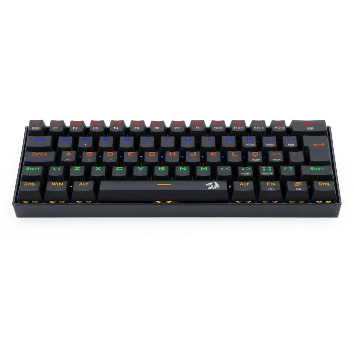 Imagem 4 de 5 do produto Teclado Gamer Redragon Lakshmi Rainbow, Switch Azul - K606r