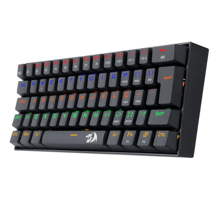 Imagem 5 de 5 do produto Teclado Gamer Redragon Lakshmi Rainbow, Switch Azul - K606r