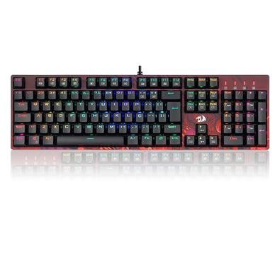 Teclado Mecânico Gamer Óptico Redragon RGB Infernal Viserion Switch azul / Blue ID582 full size padrão ABNT2 Unindo performance de alto nível com um e