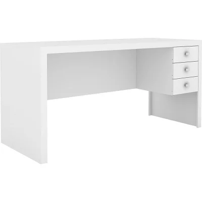 Mesa Para Computador 3 Com Gavetas Me4113 - Tecno Mobili - Branco