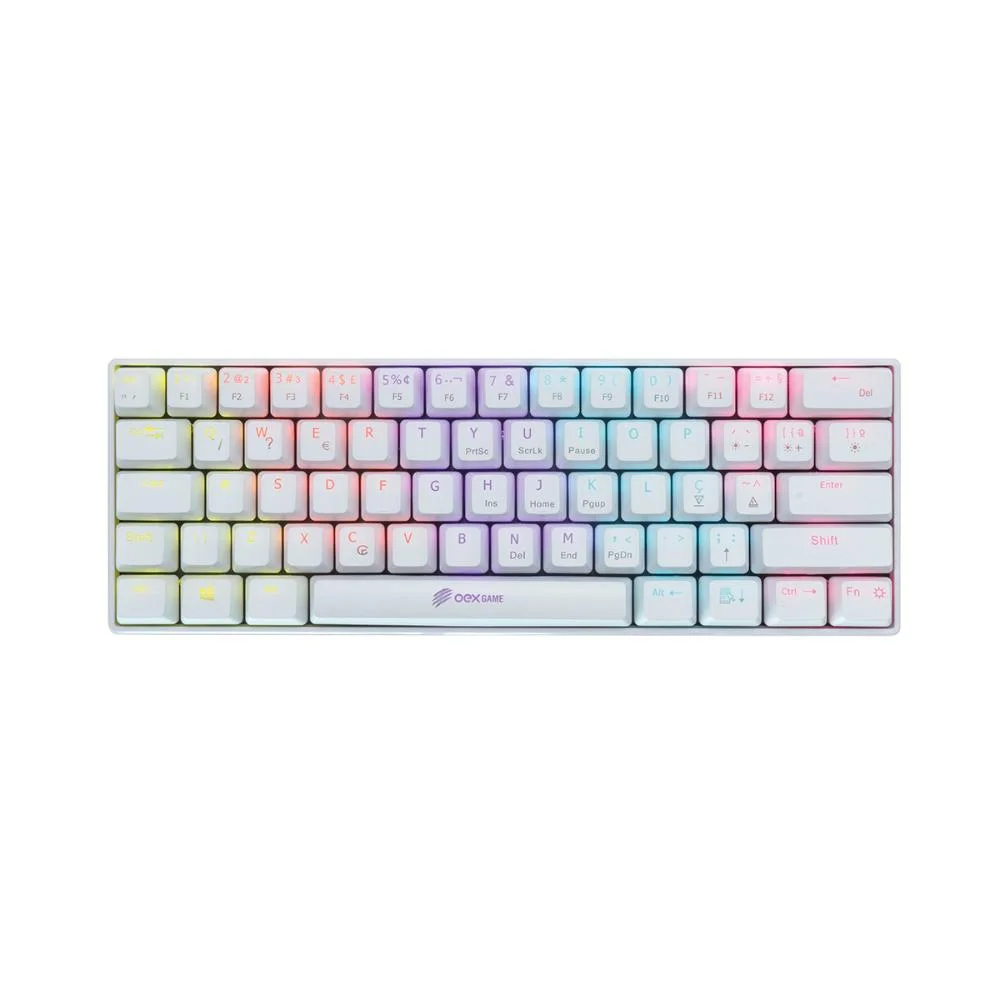 Mini Teclado OEX Mecânico Gamer Ziggy Tc607 KaBuM