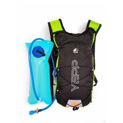 Ideal para longos percursos, ciclismo, caminhadas. Possui 1 Bolsos com zíper com divisória interna em elástico para colocar a bolsa de água, 1 Bolso