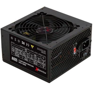 Destina a aplicações gerais a Fonte ATX de 500W da Power X (PX-500). Ela vai garantir a seu computador melhor desempenho, podendo assim você desfrutar