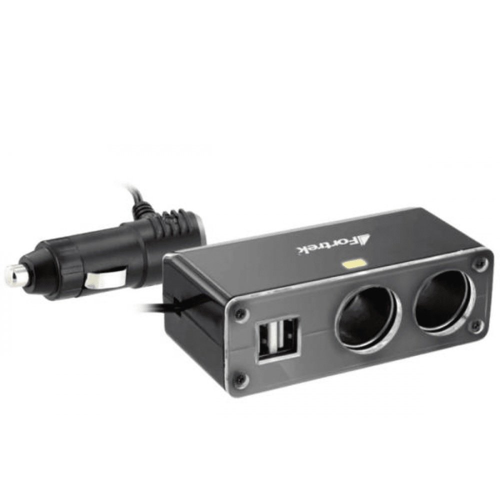 Fonte de Energia 2 Portas 12V/24V 4.1A Fortrek 2 Portas USB Car Hub Carregador Veicular - MPS-201
