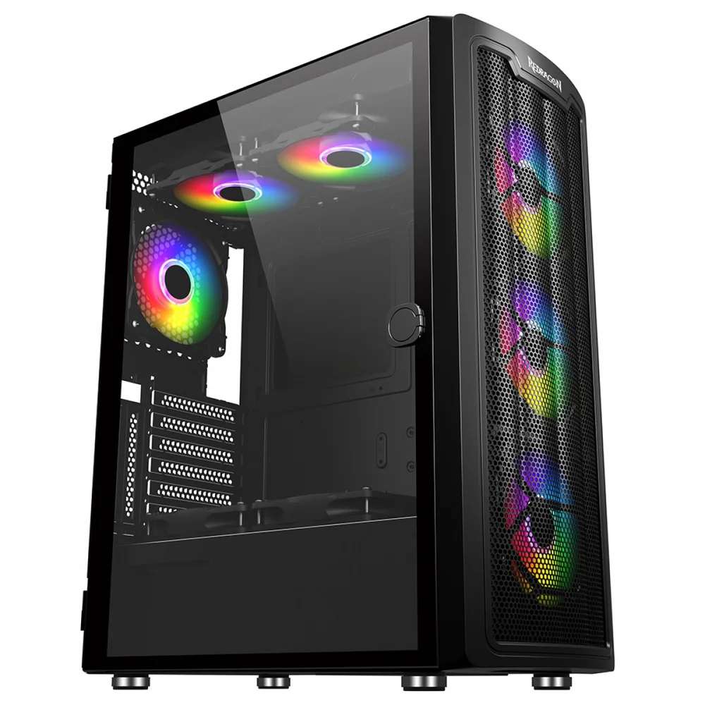Imagem 5 de 5 do produto Gabinete Gamer Redragon Bluestreak Preto Gc-ma211