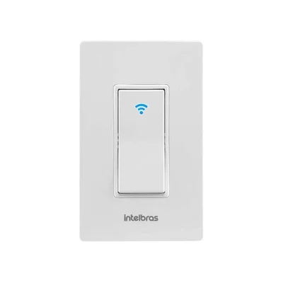 Interruptor Inteligente Intelbras, Controle Via WI-FI, Branco - EWS 101 I