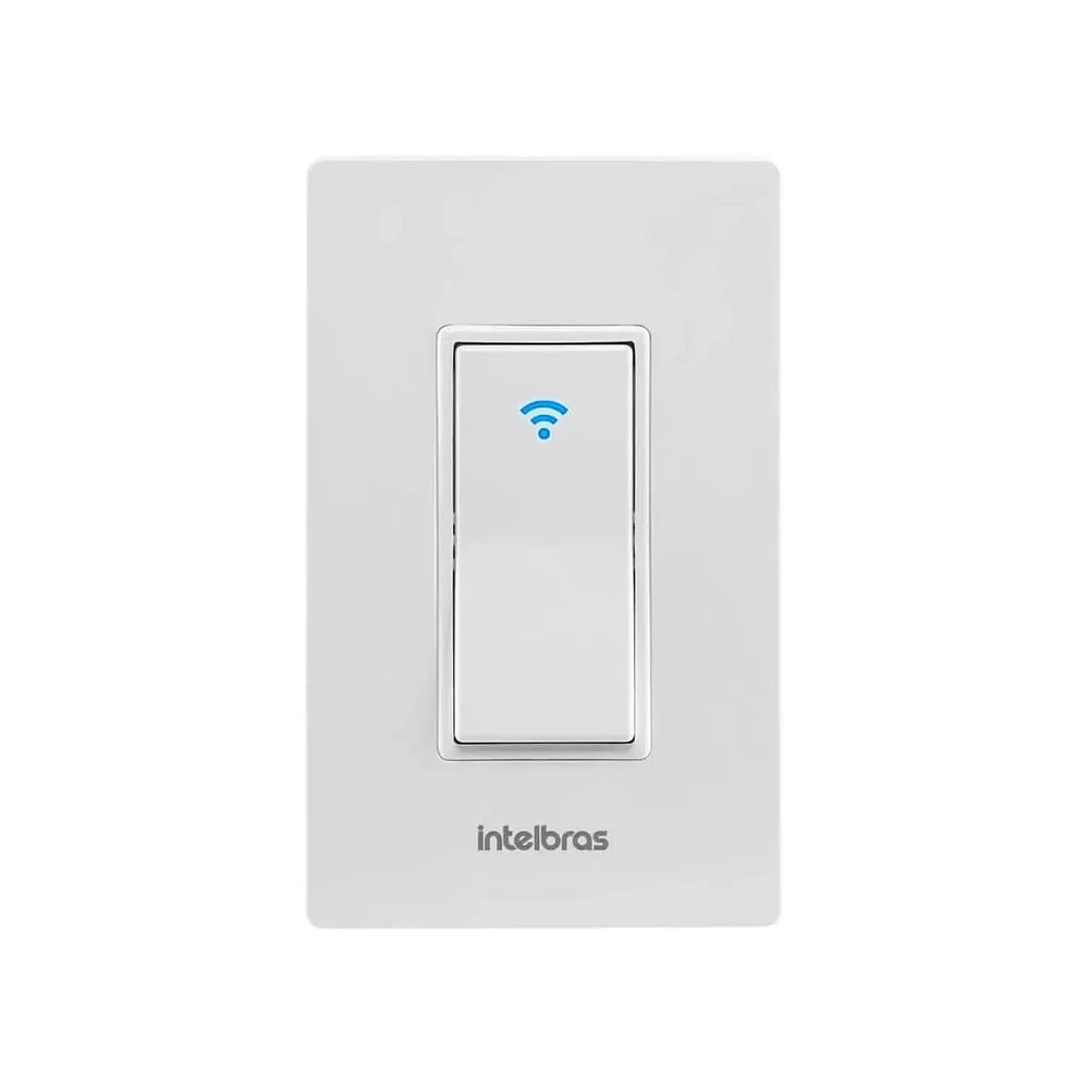 Interruptor Inteligente Intelbras, Controle Via WI-FI, Branco - EWS 101 I