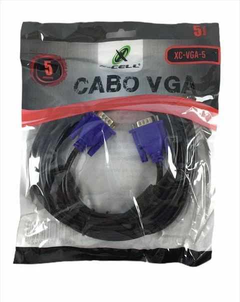 Imagem 3 de 5 do produto Cabo VGA Macho x VGA Macho, 5 metros, XC-VGA5, Preto X-CELL