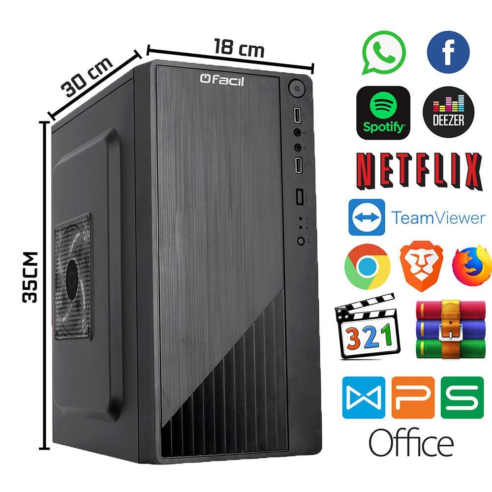 PC Completo I5 10 Gen 8GB Geforce 1GB Monitor 19